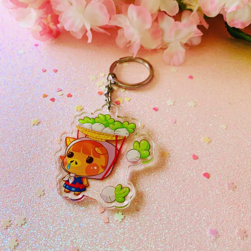 Porte-clés Acrylique Avec Clochette 4-5cm - Fan Art K-pop, Cadeau Fan, Décoration Sac à Dos